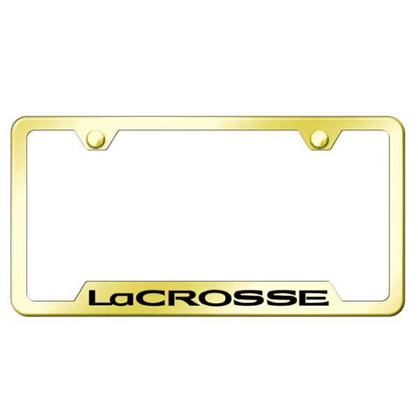 LaCrosse Cut-Out Frame - Laser Etched Gold