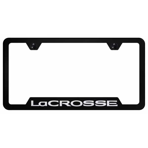LaCrosse Cut-Out Frame - Laser Etched Black