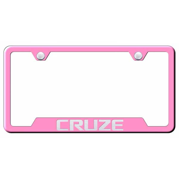 Cruze Cut-Out Frame - Laser Etched Pink