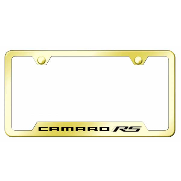 Camaro RS Cut-Out Frame - Laser Etched Gold