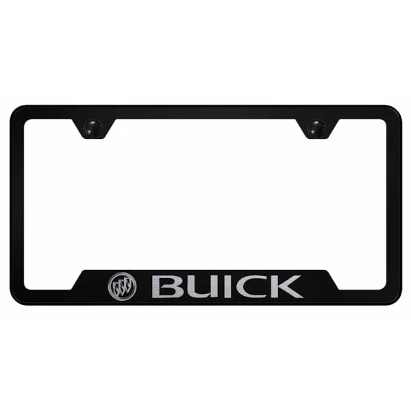 Buick Cut-Out Frame - Laser Etched Black