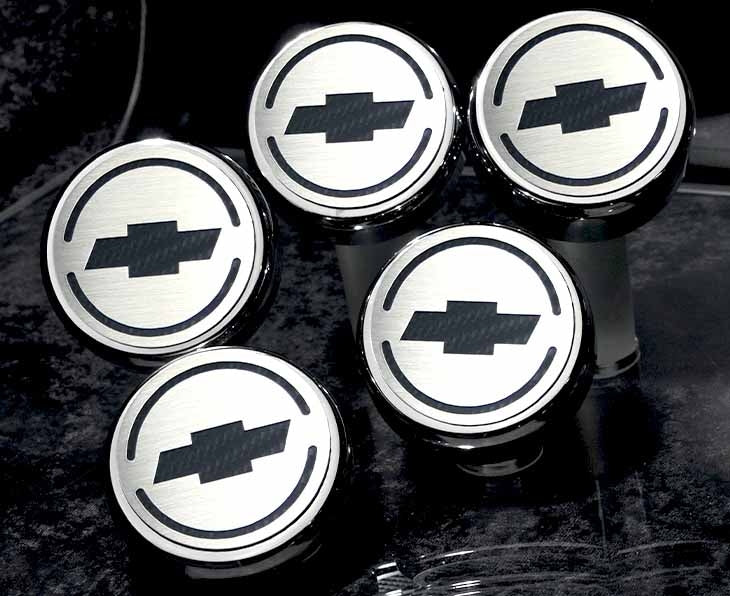 1997-2013 C5/C6 Corvette - Chevrolet 'Bowtie' Fluid Cap Covers 5Pc Auto Transmission