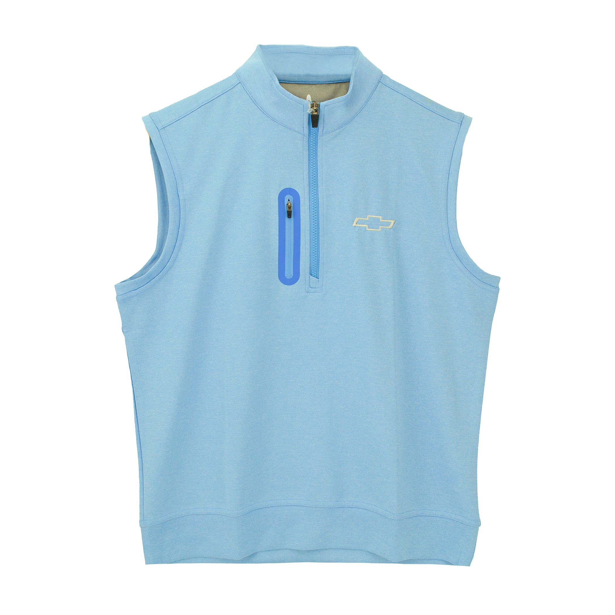 Sky Blue Chevrolet Men's Johnnie-O Performance 1/4 Zip Vest
