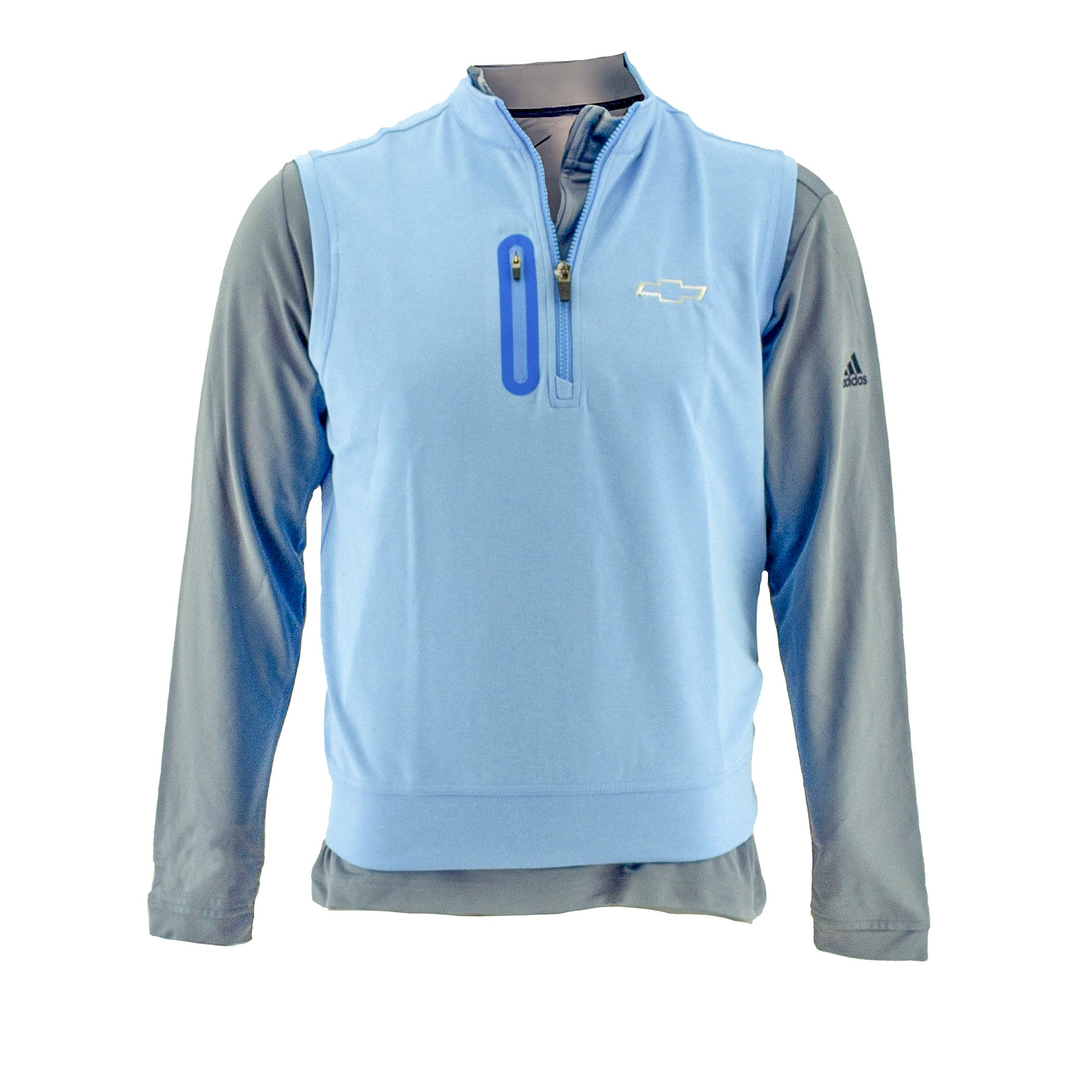 Dark Gray Chevrolet Men's Johnnie-O Performance 1/4 Zip Vest