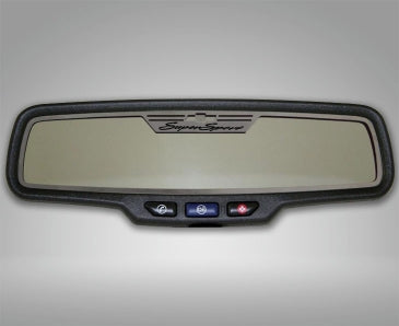 2010-2014 Camaro SS - Rear View Mirror Trim 'SuperSport' Rectangle mirror- Brushed Stainless