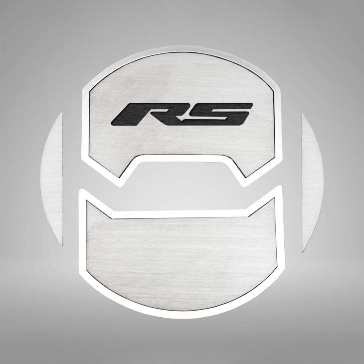 Gray 2010-2015 Camaro RS - Round A/C Vent Duct Covers Deluxe "RS" Style 8Pc - Brushed Stainless