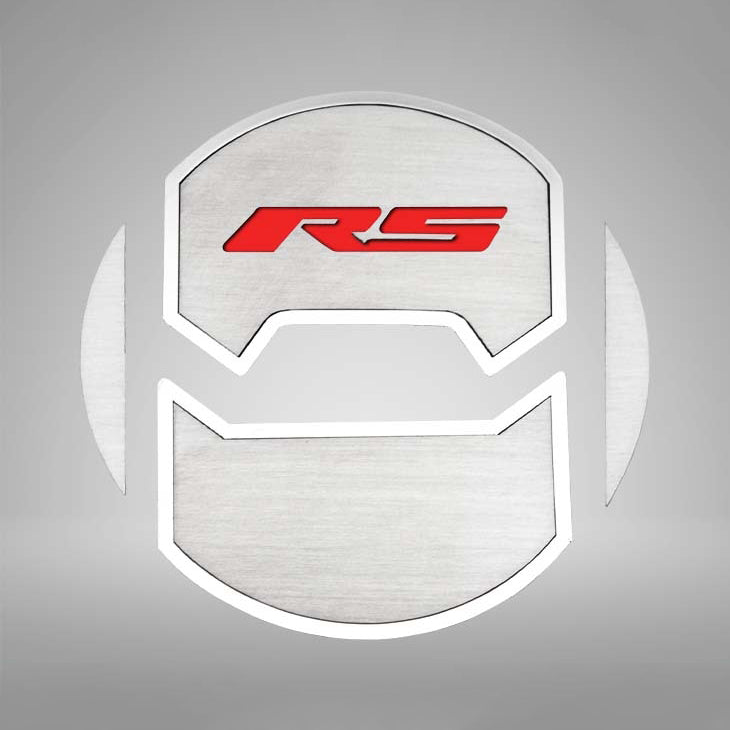 Gray 2010-2015 Camaro RS - Round A/C Vent Duct Covers Deluxe "RS" Style 8Pc - Brushed Stainless