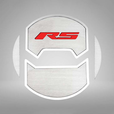 2010-2015 Camaro RS - Round A/C Vent Duct Covers Deluxe "RS" Style 8Pc - Brushed Stainless