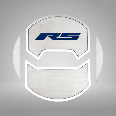 2010-2015 Camaro RS - Round A/C Vent Duct Covers Deluxe "RS" Style 8Pc - Brushed Stainless