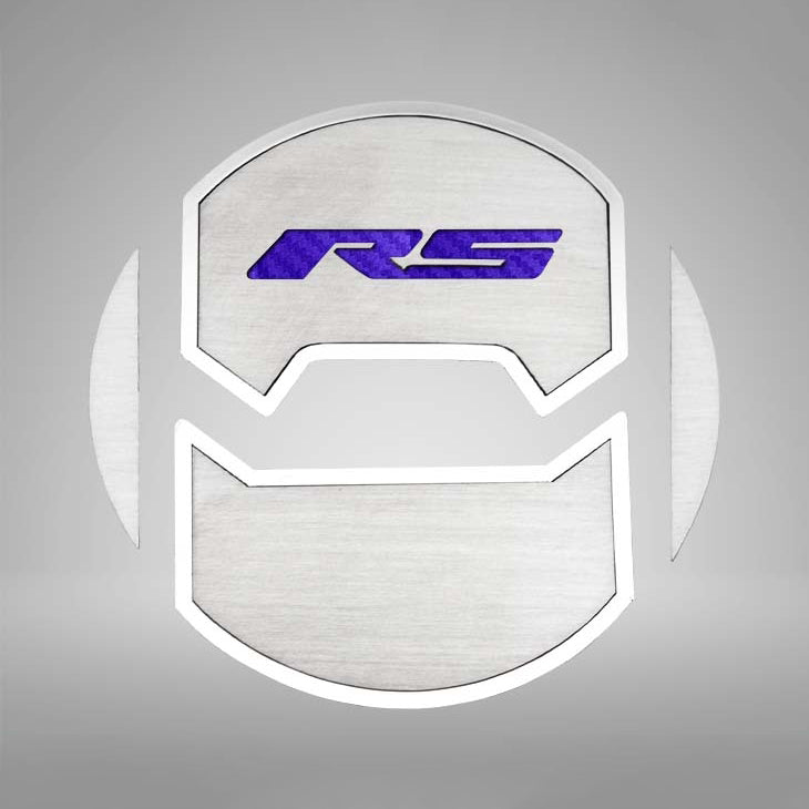 Gray 2010-2015 Camaro RS - Round A/C Vent Duct Covers Deluxe "RS" Style 8Pc - Brushed Stainless