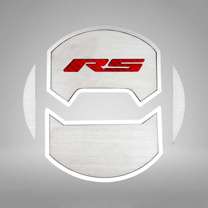 Gray 2010-2015 Camaro RS - Round A/C Vent Duct Covers Deluxe "RS" Style 8Pc - Brushed Stainless