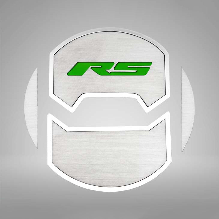 Gray 2010-2015 Camaro RS - Round A/C Vent Duct Covers Deluxe "RS" Style 8Pc - Brushed Stainless