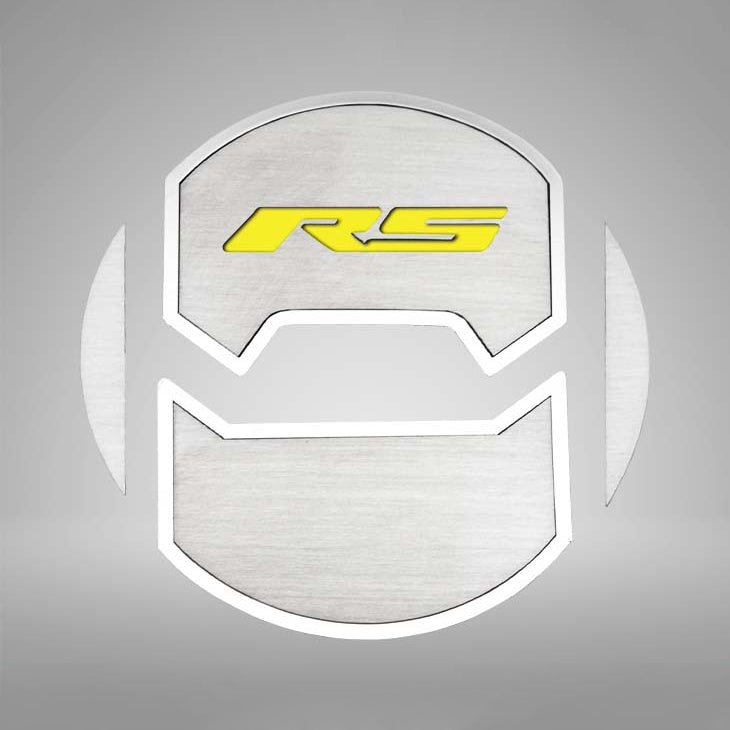 Gray 2010-2015 Camaro RS - Round A/C Vent Duct Covers Deluxe "RS" Style 8Pc - Brushed Stainless