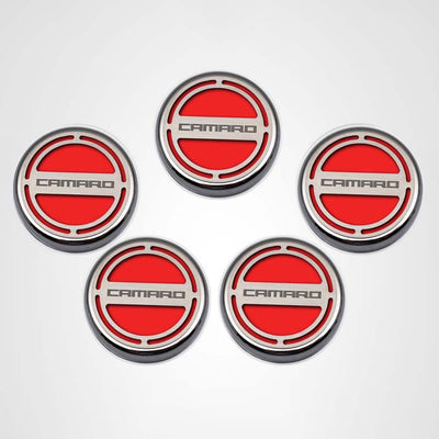 Lavender 2010-2022 Camaro - Engine Fluid Cap Covers CAMARO Style 5Pc - V6