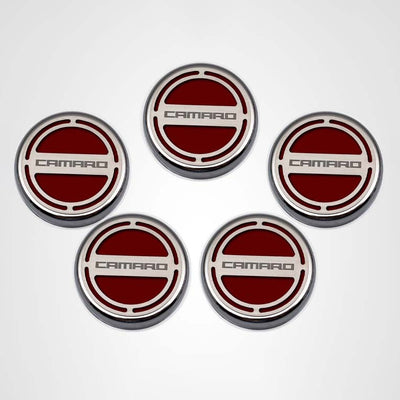 2010-2022 Camaro - Engine Fluid Cap Covers CAMARO Style 5Pc - V8