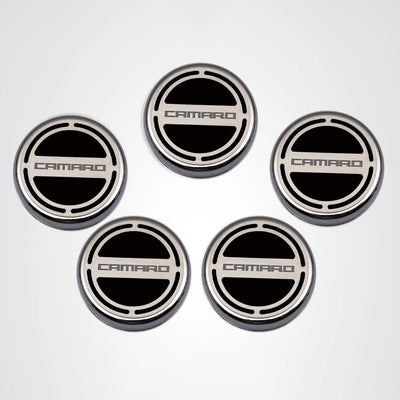 Lavender 2010-2022 Camaro - Engine Fluid Cap Covers CAMARO Style 5Pc - V6