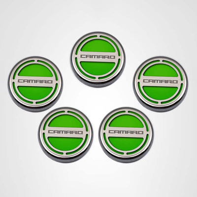 Lavender 2010-2022 Camaro - Engine Fluid Cap Covers CAMARO Style 5Pc - V6