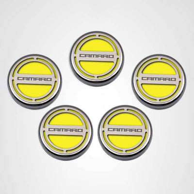 Lavender 2010-2022 Camaro - Engine Fluid Cap Covers CAMARO Style 5Pc - V6
