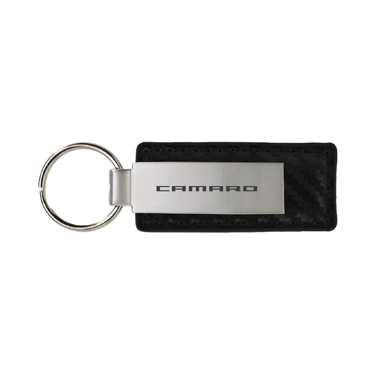 Camaro Carbon Metal Large Keychain