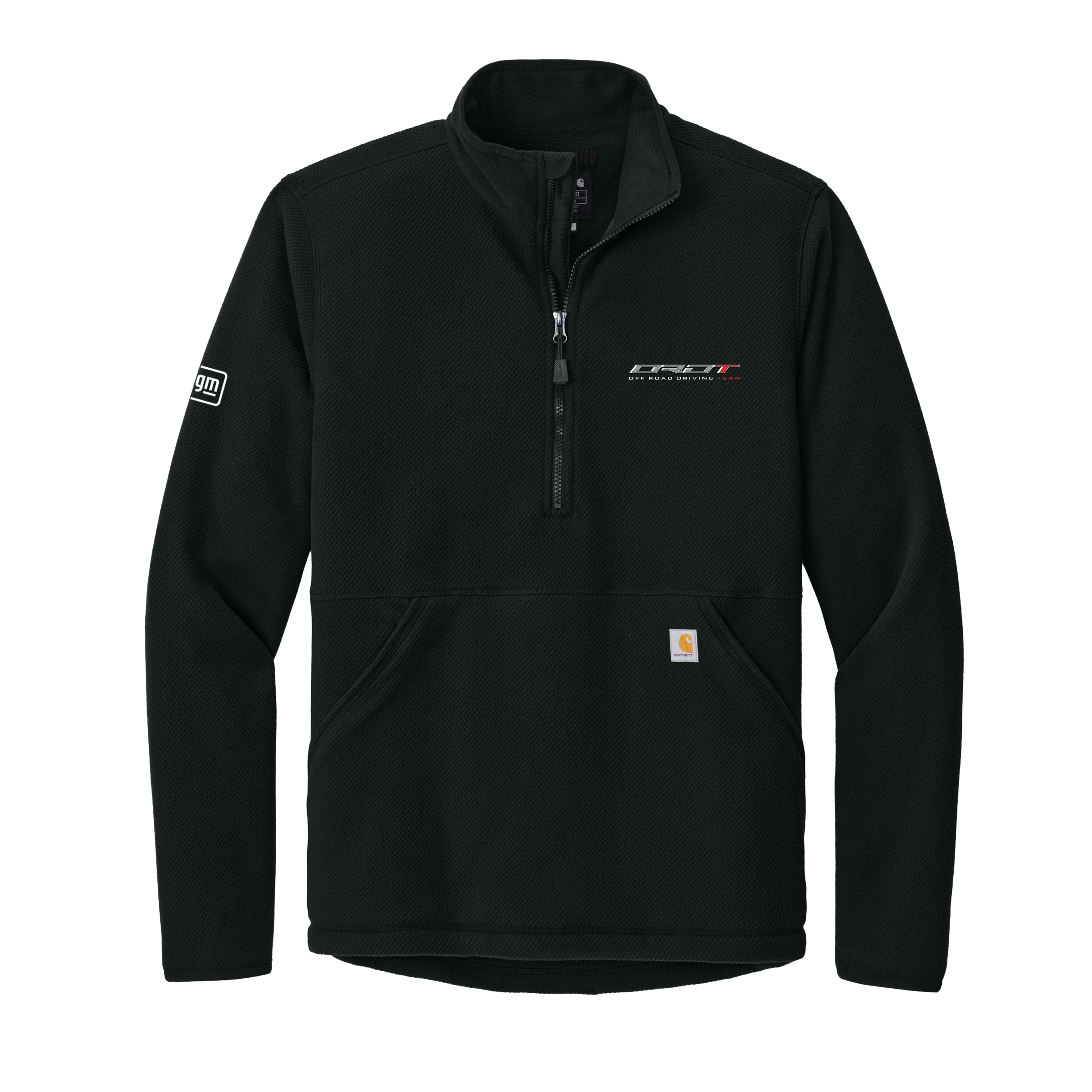 Black ORDT Carhartt Textured 1/2-Zip Fleece Jacket