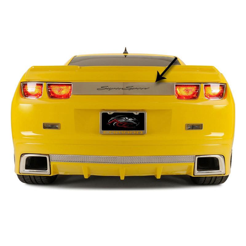 Goldenrod 2010-2013 Camaro SS - Trunk Lid Plate Etched Super Sport - Stainless Steel