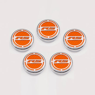 Misty Rose 2010-2022 Camaro RS - Engine Fluid Cap Cover Set RS Series Automatic 5Pc
