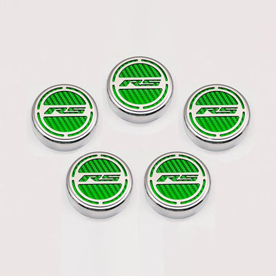 Antique White 2010-2022 Camaro RS - Engine Fluid Cap Cover Set RS Series Automatic 5Pc