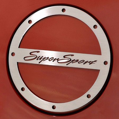Brown 2010-2019 Camaro SS - Super Sport Fuel Door Cover Stainless Steel