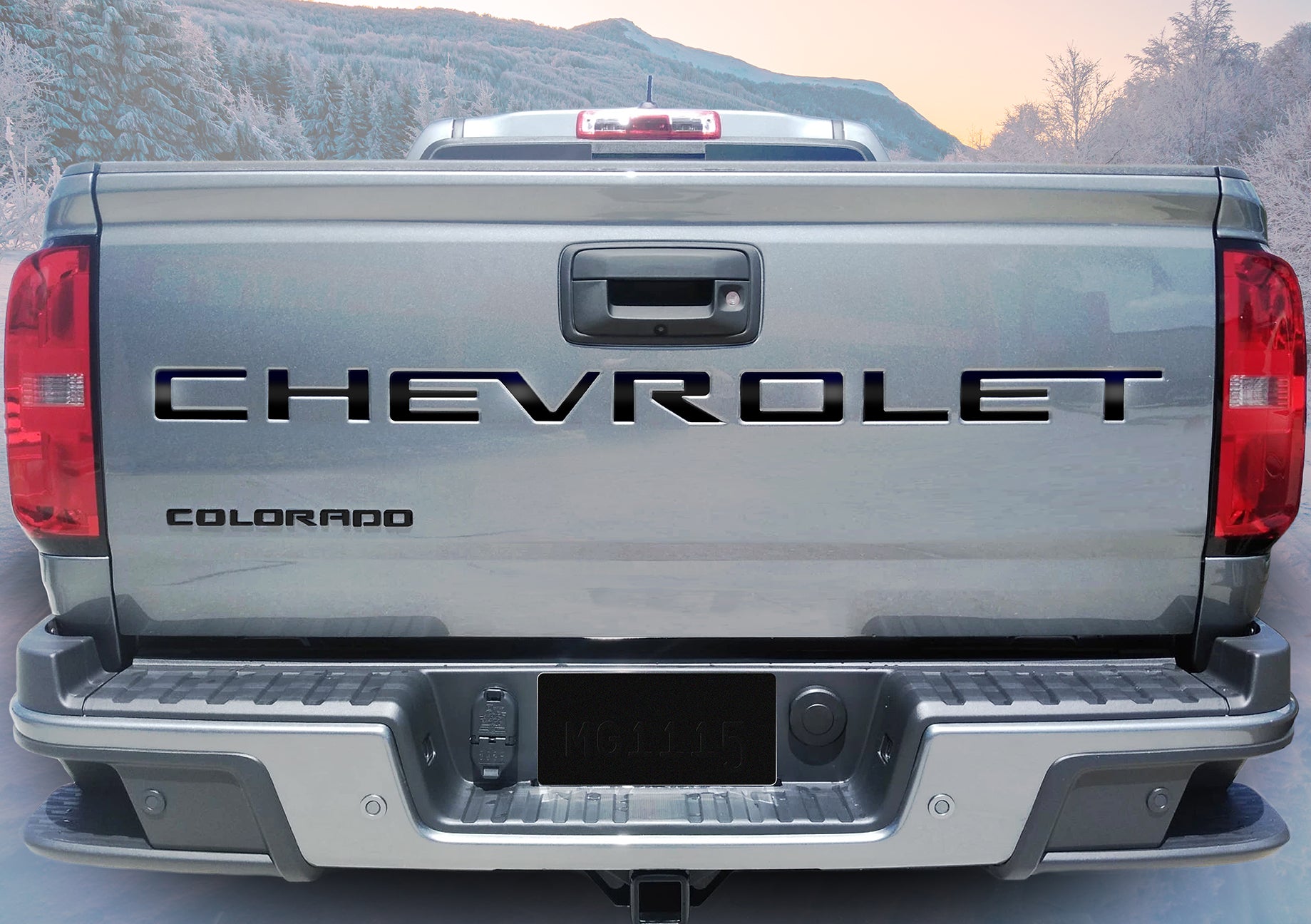 Light Slate Gray Colorado Tailgate Letters 2021 model