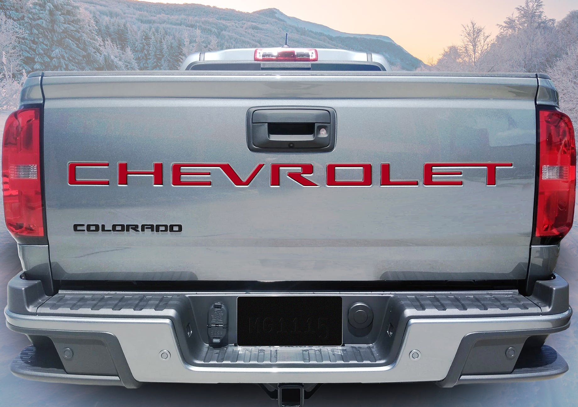 Light Slate Gray Colorado Tailgate Letters 2021 model