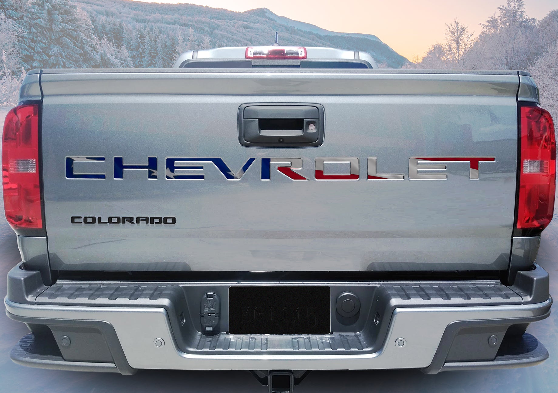 Light Slate Gray Colorado Tailgate Letters 2021 model