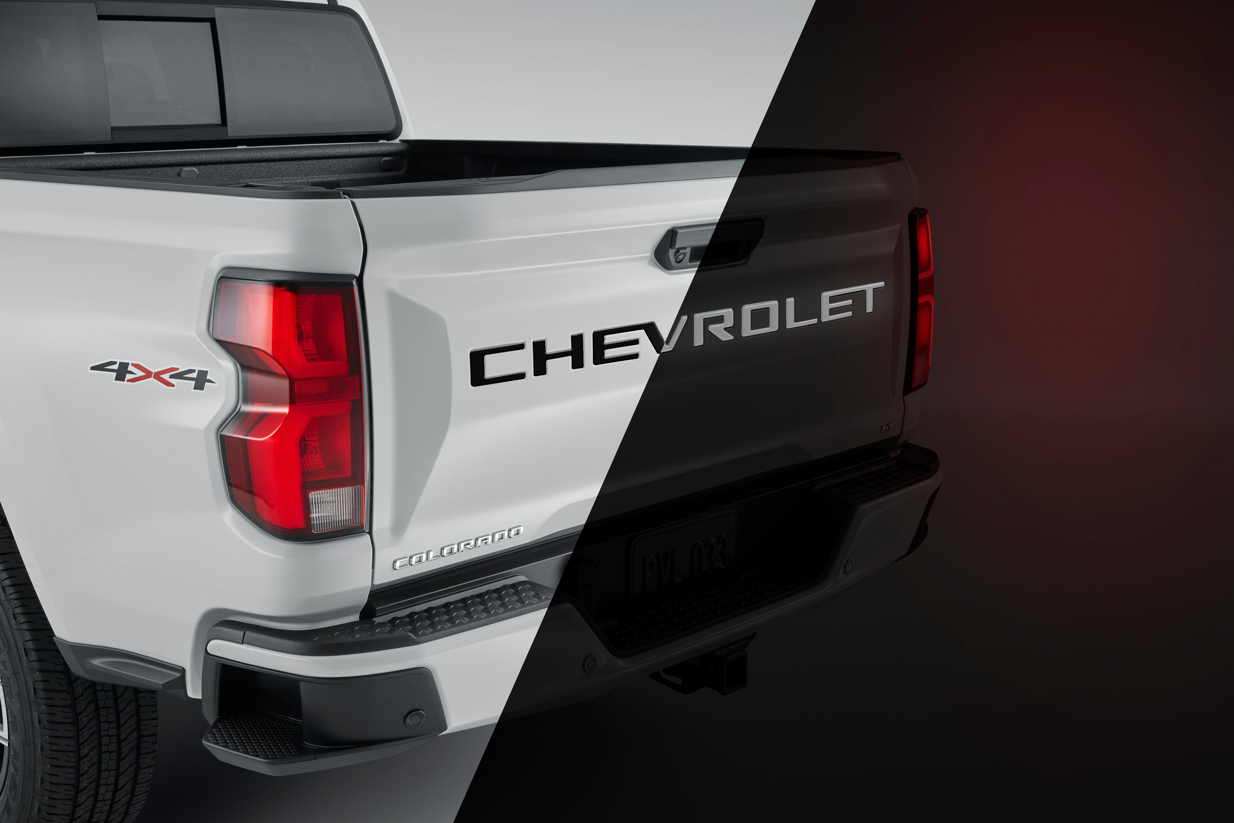Black Colorado Tailgate Letters 2023-2024 model