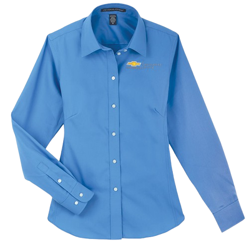 Chevrolet Women's Long Sleeve Oxford Shirt