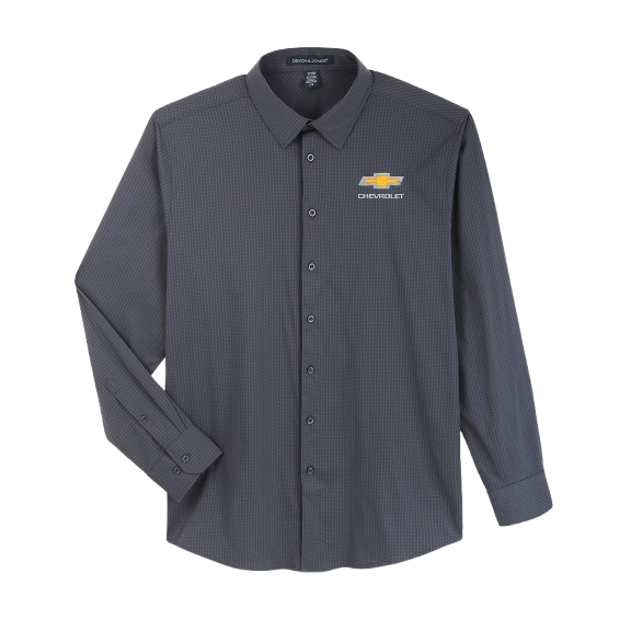 Chevrolet Men's Checkered Oxford Shirt