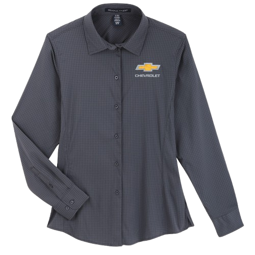Chevrolet Women's Checkered Oxford Shirt