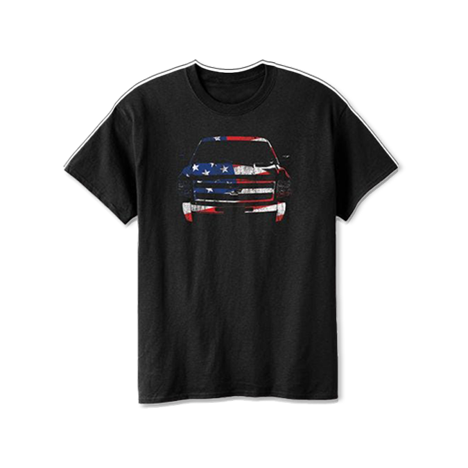 Chevy Stars and Stripes Truck T-Shirt