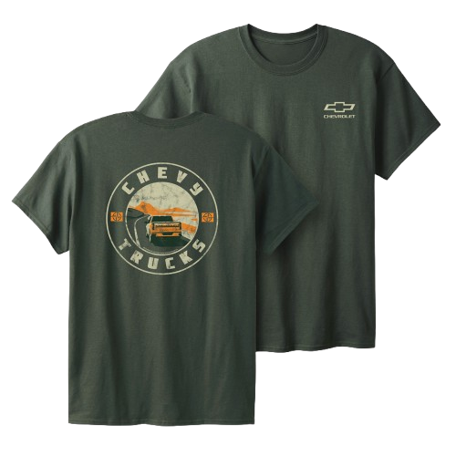Chevy Trucks Road Graphic T-Shirt