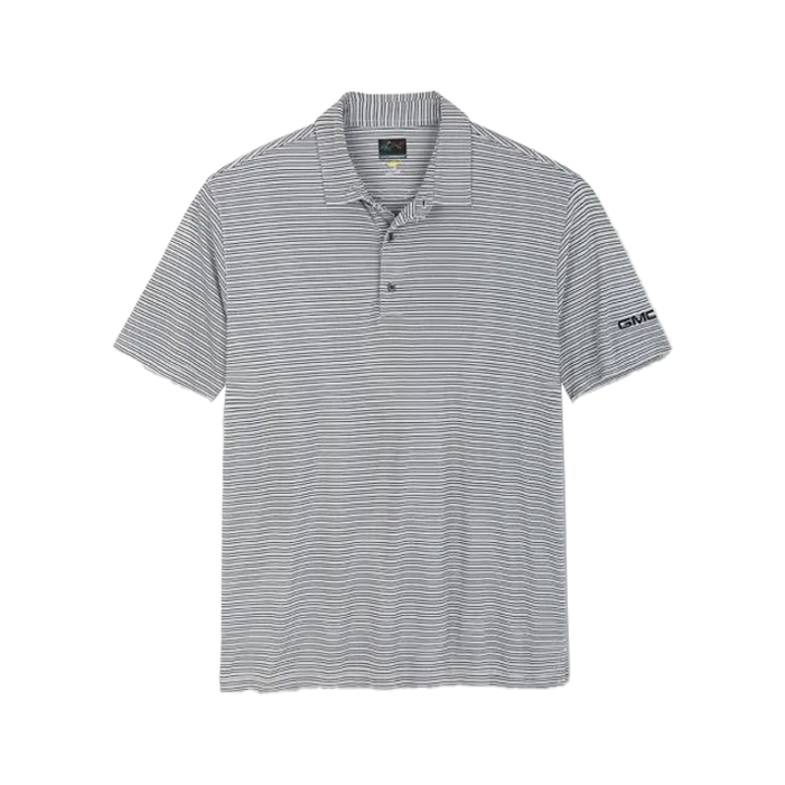 Dark Gray GMC Greg Norman® Micro Striped Polo
