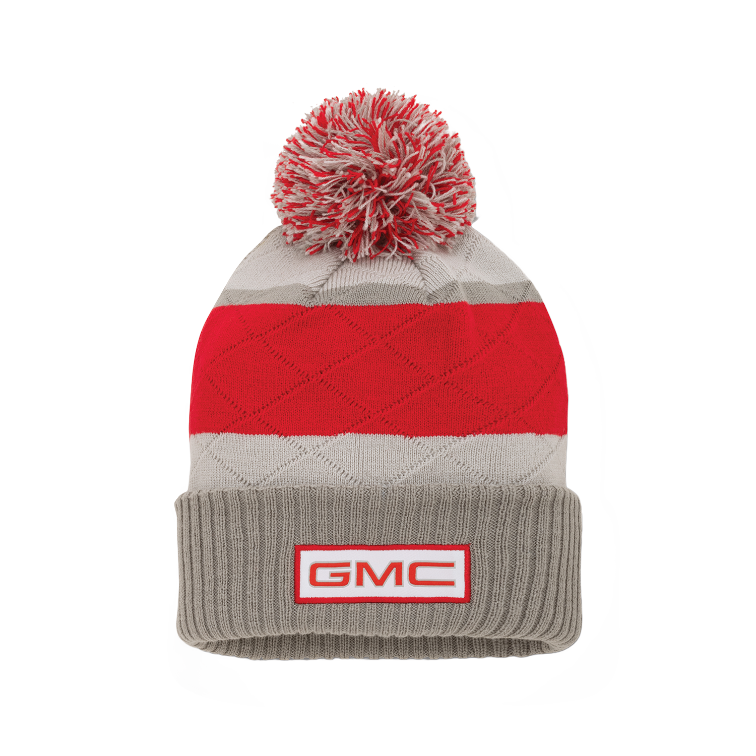 GMC Striped Pom Beanie