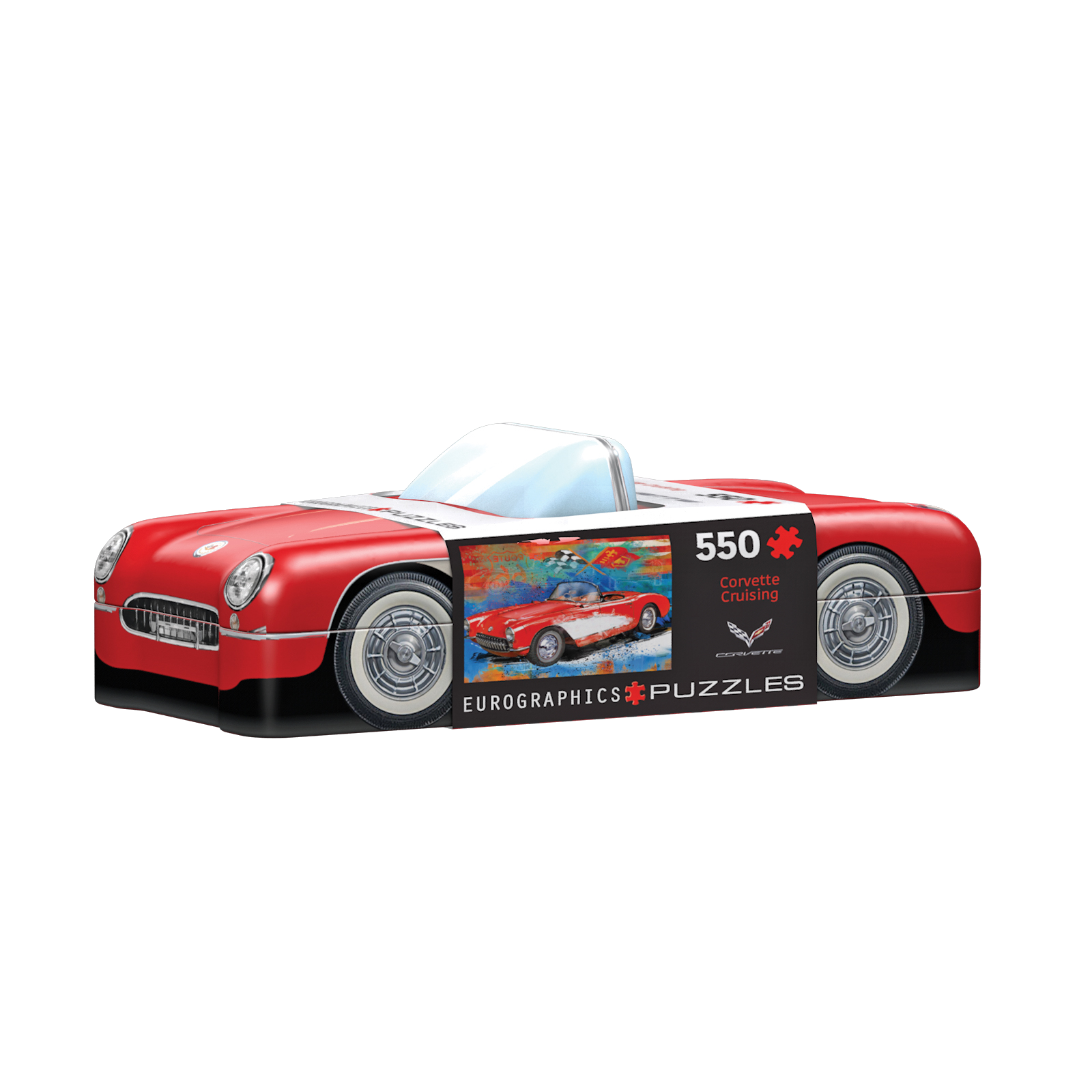 Corvette Cruising Tin Puzzle