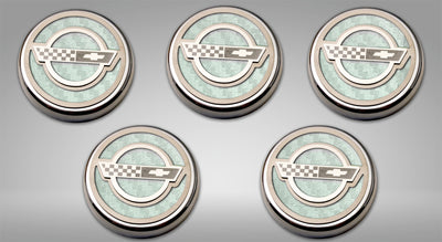 1984-1996 C4 Corvette - C4 Style Fluid Cap Cover Sets 5Pc - Automatic Transmission