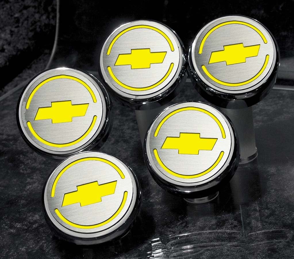 1997-2013 C5/C6 Corvette - Chevrolet 'Bowtie' Fluid Cap Covers 5Pc Auto Transmission