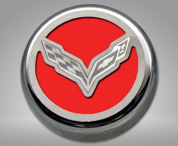 Dark Gray 2014-2019 Z06/Z51/C7 Corvette Stingray - Fluid Cap Covers C7 Flag Style Automatic Transmission 5Pc