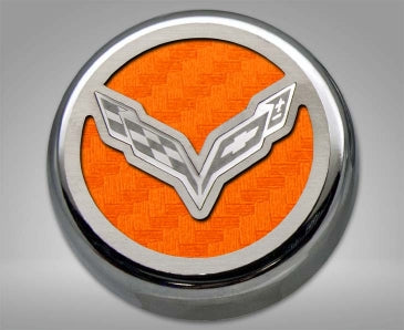 Dark Gray 2014-2019 Z06/Z51/C7 Corvette Stingray - Fluid Cap Covers C7 Flag Style Automatic Transmission 5Pc