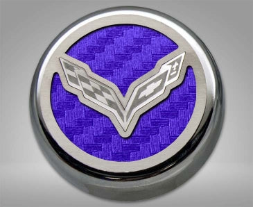 Dark Gray 2014-2019 Z06/Z51/C7 Corvette Stingray - Fluid Cap Covers C7 Flag Style Automatic Transmission 5Pc