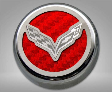 Dark Gray 2014-2019 Z06/Z51/C7 Corvette Stingray - Fluid Cap Covers C7 Flag Style Automatic Transmission 5Pc