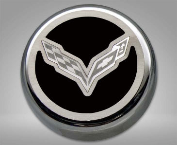 Dark Gray 2014-2019 Z06/Z51/C7 Corvette Stingray - Fluid Cap Covers C7 Flag Style Automatic Transmission 5Pc