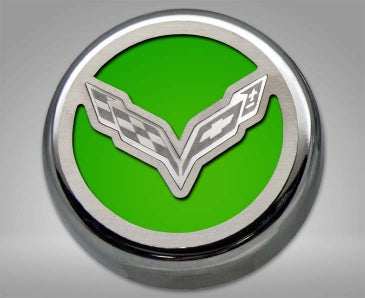 Dark Gray 2014-2019 Z06/Z51/C7 Corvette Stingray - Fluid Cap Covers C7 Flag Style Automatic Transmission 5Pc