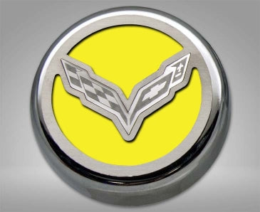 Dark Gray 2014-2019 Z06/Z51/C7 Corvette Stingray - Fluid Cap Covers C7 Flag Style Automatic Transmission 5Pc