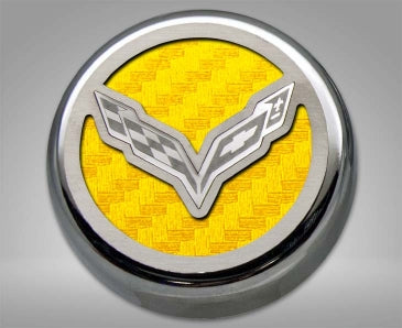 Dark Gray 2014-2019 Z06/Z51/C7 Corvette Stingray - Fluid Cap Covers C7 Flag Style Automatic Transmission 5Pc
